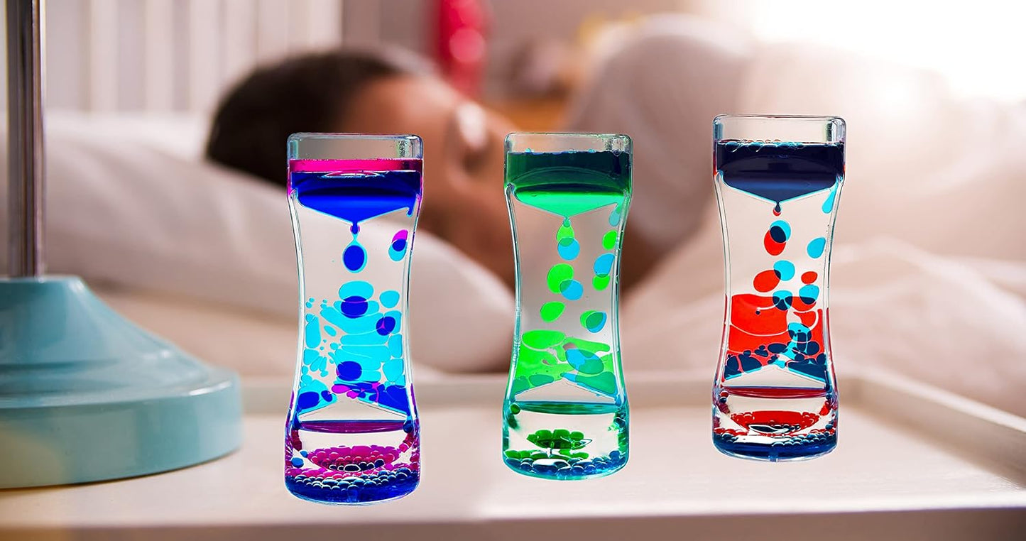 Liquid Motion Bubbler for Kids and Adults Pack of 1 Great Rainbow Series Liquid Bubbler Timer Sensory Fidget Relaxation Stress Relief and Anxiety Relief Relaxing Autism