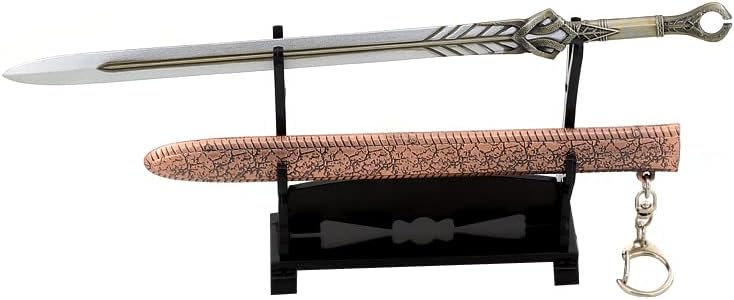 God of War Ragnarök Kratos Action Figures Game Toys Collection Keychain Desk Decoration Backpack Pendant Gift (Freyr's Ingrid Sword)