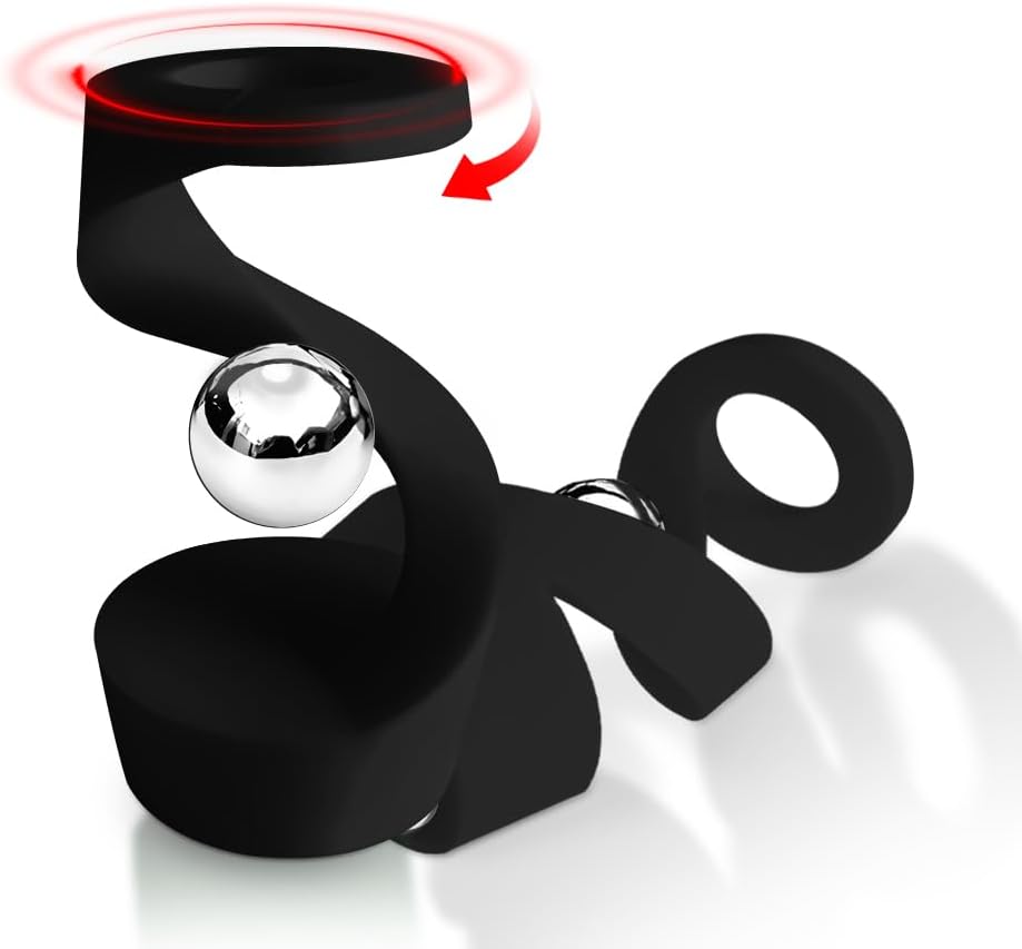 Office stress relief toys,Adult toys,Silicone spiral decompression toy,Boring&relaxing toys,Move the rotating bearing to rotate the toy,Help Relieve Stress,Anxiety,Tension,Promotes Focus (Light green)