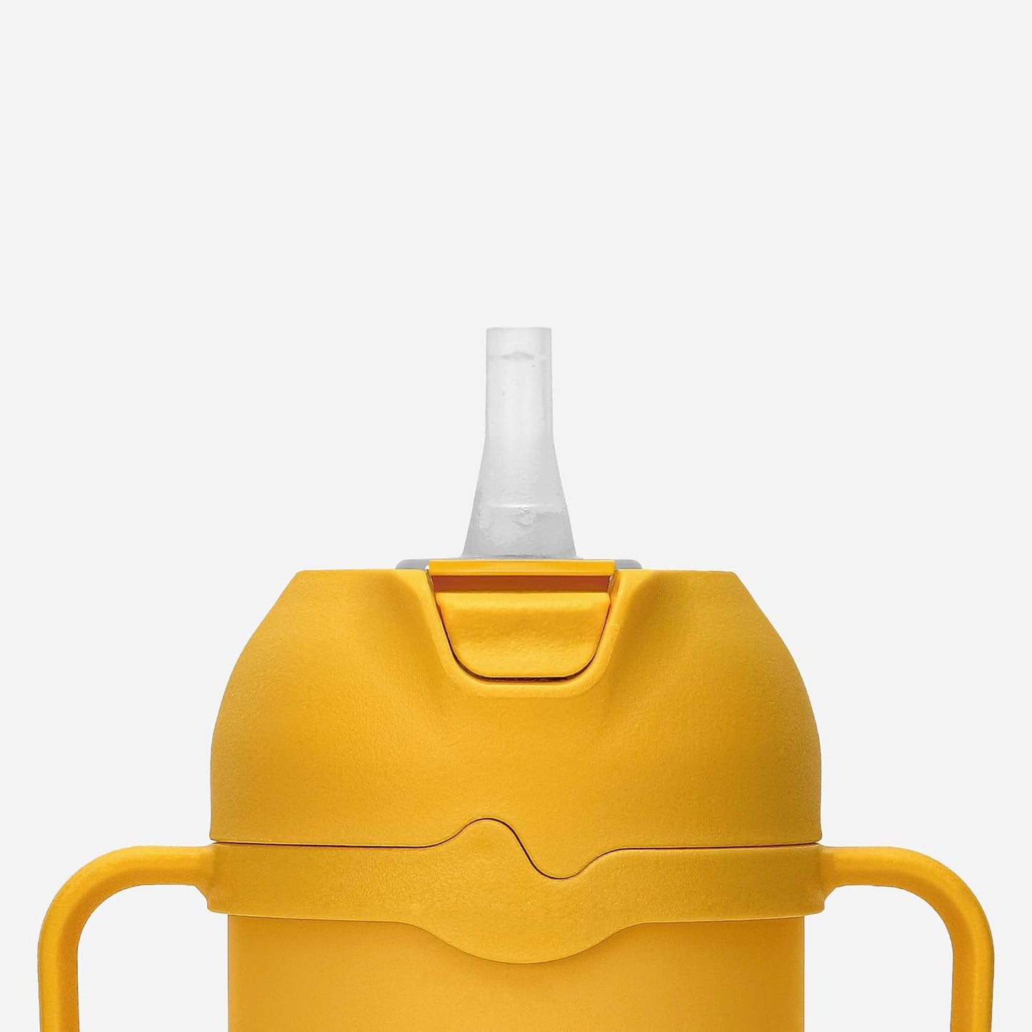 Comotomo Toddler Tumbler 8oz Insulated Sippy Cup with Silicone Straw and Spout, Yellow (Yellow)