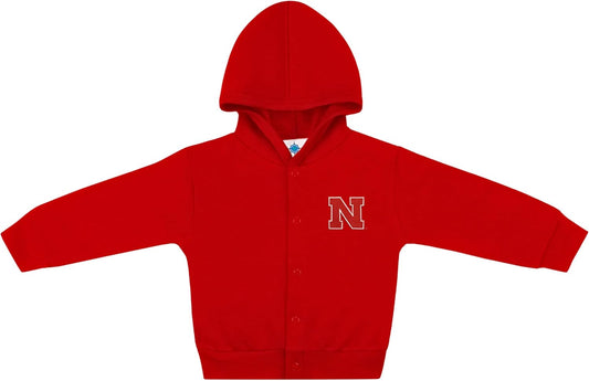 Creative Knitwear College Baby Snap Hooded Jacket - Team Logo, Multiple Colors, for Boys & Girls, (0-24 Months)