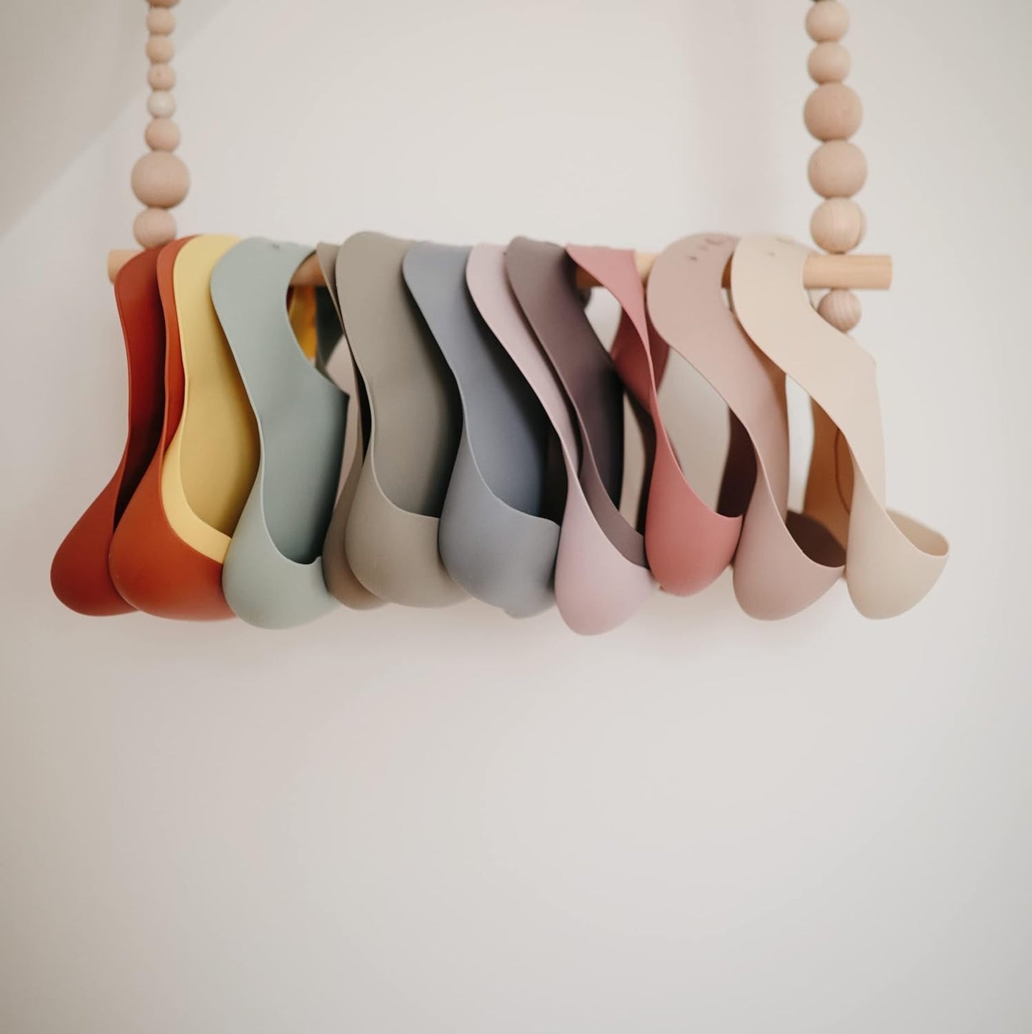 mushie Silicone Baby Bib | Adjustable Fit Waterproof Bibs (Dove Gray)