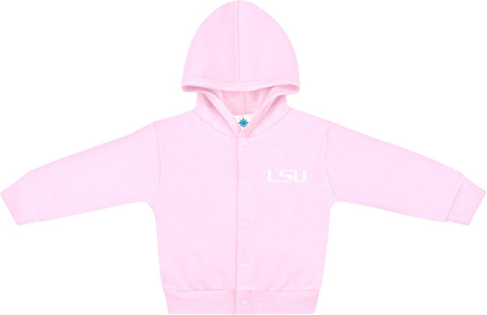 Creative Knitwear College Baby Snap Hooded Jacket - Team Logo, Multiple Colors, for Boys & Girls, (0-24 Months)