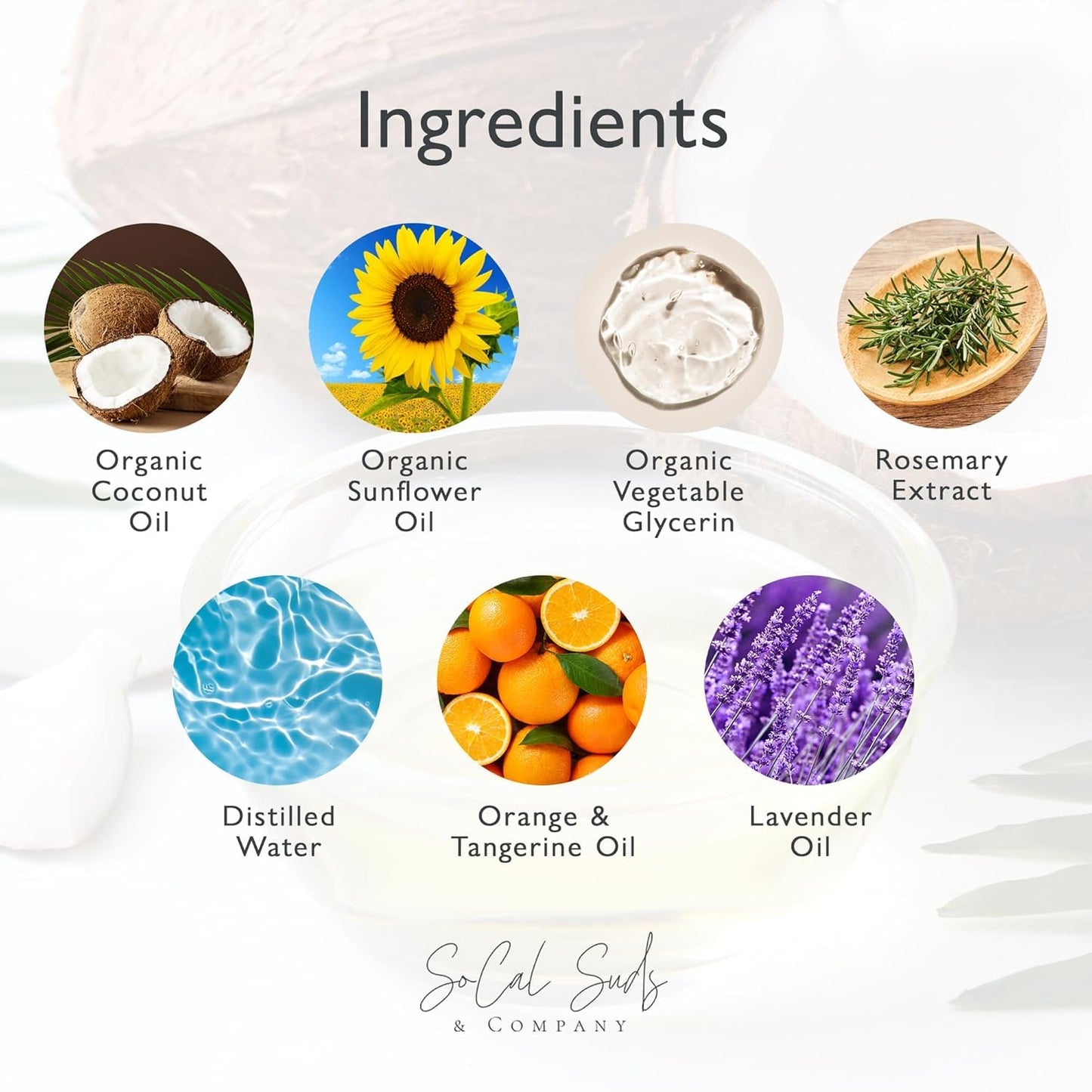 SoCal Suds & Company 2oz Organic Foaming Baby Wash & Shampoo - Soft Citrus - 2 Pack