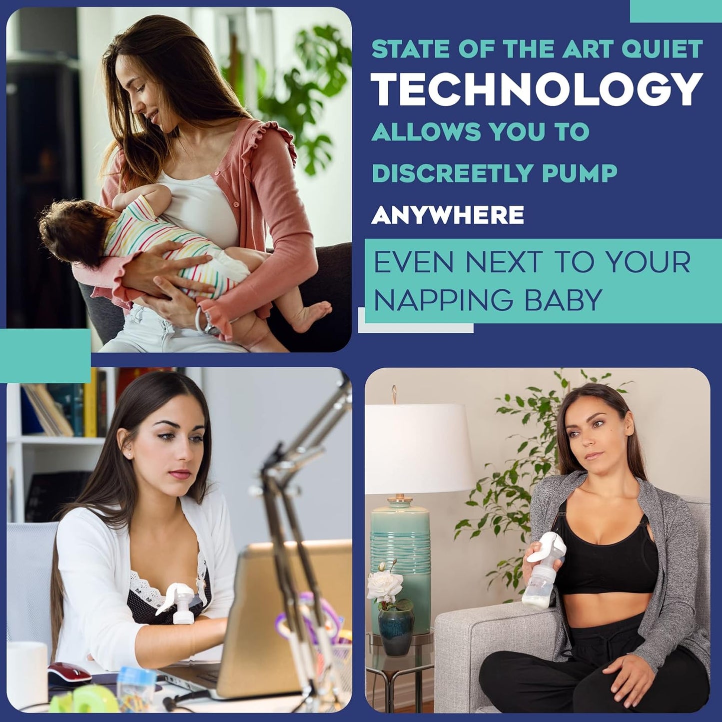 BabyBuddha Manual Breast Pump, Single Hand Expression Breastmilk Pump, Cordless and Portable, No Batteries or Power Needed, Soft Silicone Massage Cushion, BPA Free, Quiet, Dishwasher Safe, 1 Pack