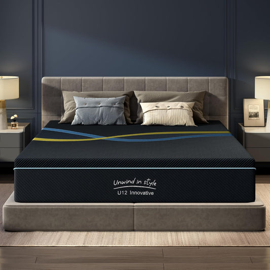 10 inch Queen Mattress Multi-Layer Memory Foam Mattress - Medium Firmness with Bamboo Charcoal & Green Tea Infusion