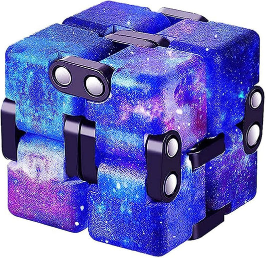 1 Packs Infinity Cube Toy Stress Relieving Fidgeting Game for Kids and Adults,Cute Mini Unique Gadget Anxiety Relief Kill Time Magic Puzzle Flip ADD, ADHD, Killing